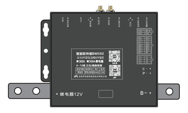 BM592 | Low Speed Vehicle | Sightseeing Bus | Forklift | 6-16 strings | 300A/500A | 4G&GPS | RS485 CAN | NTC